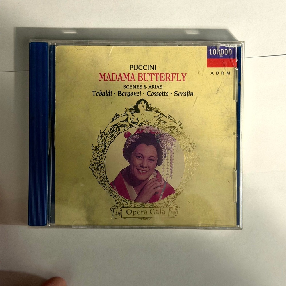 Puccini Madama Butterfly Scenes & Arias‎ CD Tebaldi Bergonzi London Opera Gala